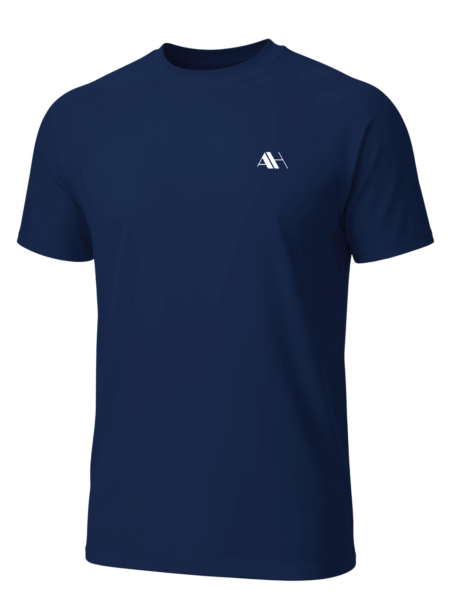 Herren Schwimmshirt Kurzarm UV Schutz T-Shirt Schnelltrocknend Rashguard Sport Shirt