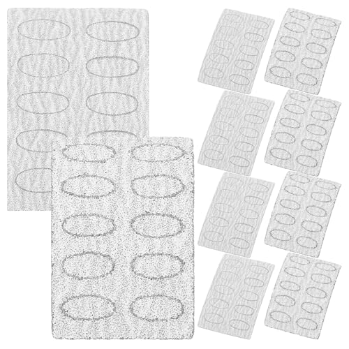 MALUGOGO Juego de 10 almohadillas eléctricas de lijado de uñas, rodajas ovaladas de pulido de piel muerta con grano 100# grueso y fino 240#, accesorios de corte de uñas de pedicura para manicura y