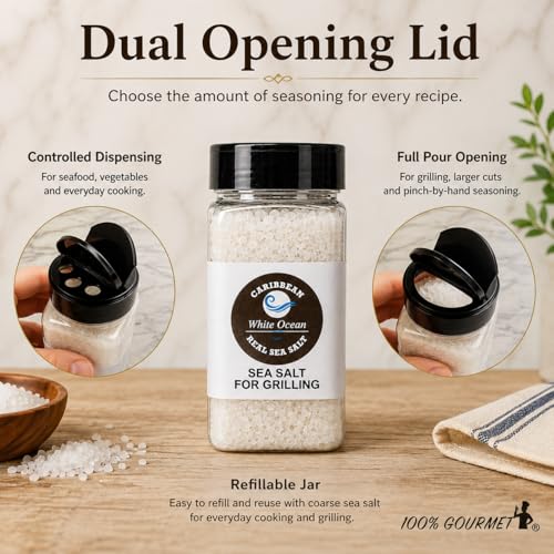 Sal marina gruesa 16 oz White Ocean by 100% Gourmet miniatura 5