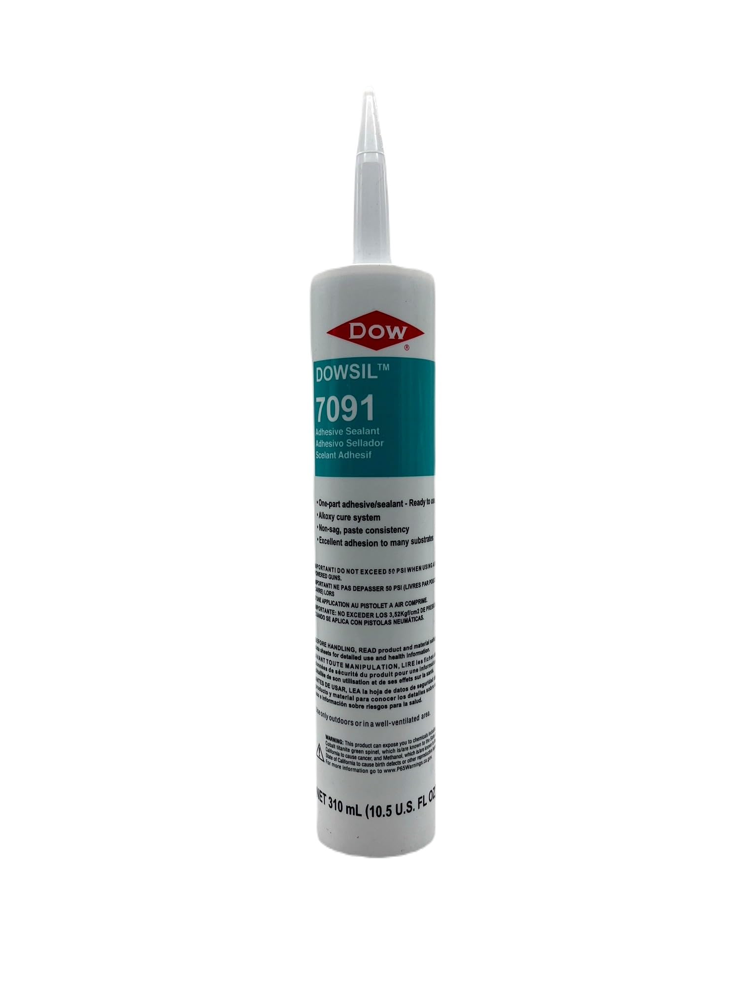Dowsil 7091 Silicone Adhesive-Sealant Gray 310 mL Cartridge