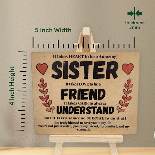 tinydabba Wooden Desk Plaque with Easel | Gift for Sister by tinydabba - 3