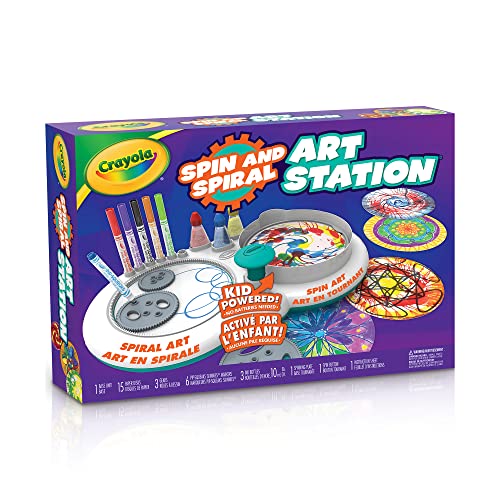 Crayola Spin Spiral Art kit loisirs créatifs dessin peinture centrifuge