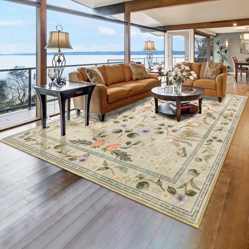 Rtizon Area Rugs for Living Room, 6x9 Washable Vintage Rug