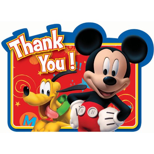 Mickey Fun and Friends thank you notes cartes de remerciement Disney