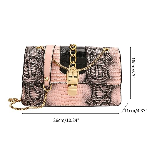 Sac à main tendance à motif de pierre polyvalent avec chaîne noire