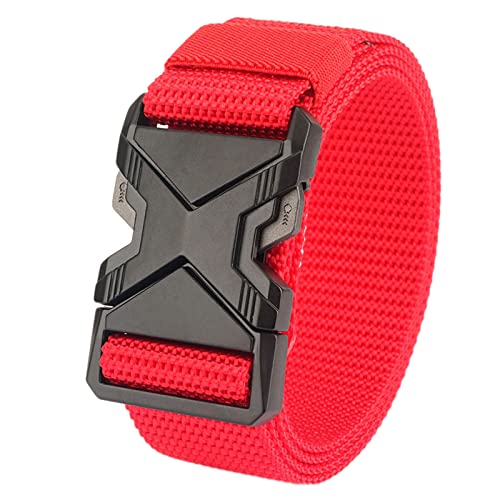 Mens Quick Release Tactical Belt Military Work Nylon Web Work Adjustable Belt