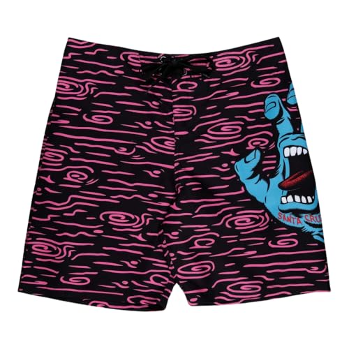 Santa Cruz Screaming Hand Boardshorts - Neon Wood, Neon-Holz, 34W