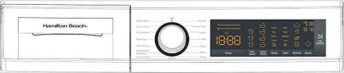 Miniatura 12 de Hamilton Beach HBFW3205 Lavadora de tamaño completo, panel de pantalla digital LED, 5 ciclos de lavado, diseño de carga frontal, 2.2 pies cúbicos,