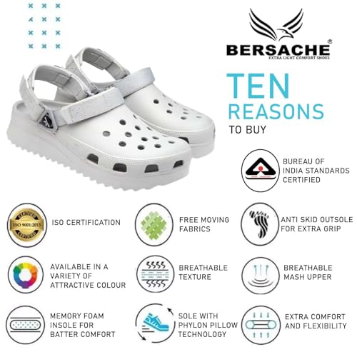 Image of BERSACHE Extra Soft Classic Casual with Regular wear with Ultra Soft & Flexibility Technology WEDGES SANDAL for Men's /Boy