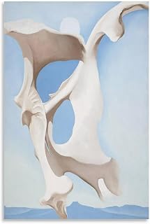 LRefiozas Single Hanging Picture Georgia O'Keeffe Style Abstract Floral Landscape Canvas Wall Art Poster for Living Room, Bedroom, Study, Office, Gallery Wall Decor (27) Unframe-style 08x12inch(20x30