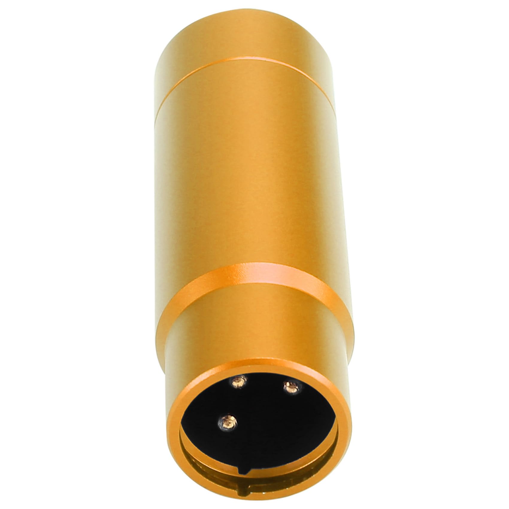 Phantomspeiseadapter für Mikrofon, Audio-Mischpult für Kondensatormikrofon, XLR-Mikrofonadapter, 48 V, 3,5 mm, goldfarben