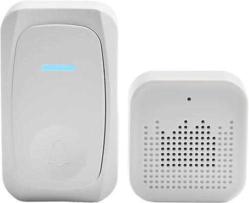 Miniatura 2 de Timbre inalámbrico con 32 tonos de llamada y alto volumen de 85 dB, ajuste de sonido de 3 niveles para el hogar, oficina, dormitorio, baño, cocina,