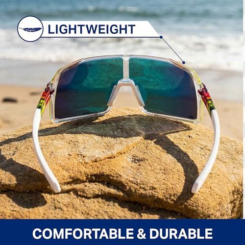 Image of Blenders Eyewear Expose - Polarized Sunglasses - Lightweight High-Performance Frame, Adjustable Nose Pads - 100% UV Protection - For Men & Women - Future Ruler