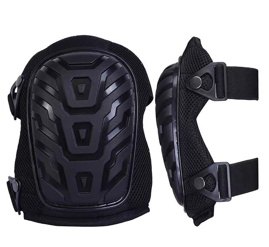 Luminexia Genouillère de qualité supérieure pour Le Travail et Le Jardin,Sol e Construction avec Coussin en Mousse EVA imperméable Doublure Sangles faciles à régler pour Les genouillères,3 Styles.