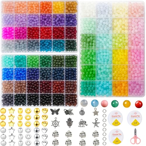 REVKI 3000PCS 6mm Glass Beads Kit