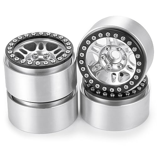 Jantes en métal Beadlock AXSPEED de 4,8 cm à haute adhérence pour Axial et TRX4