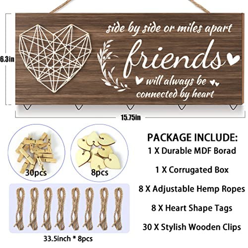 Christmas Gifts For Best Friend Picture Frame, Best Friend Birthday Gifts For Women Teen Girls, Friendship Photo Holder Hanging. Graduation Gifts, Long Distance Friendship Gifts For Bff Besties Sister. #TOP2