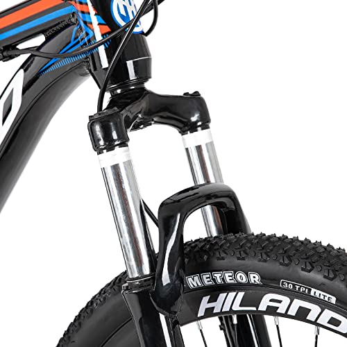 Hiland Mountainbike aus Aluminium, 26 Zoll, 24 Gänge, mit Shimano-Scheibenbremse, Rahmengröße 19,5 schwarz… – Bild 8