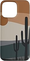 Vista 30 de Funda bohemia para iPhone 11 Pro Max con diseño de cactus del desierto terracota del suroeste