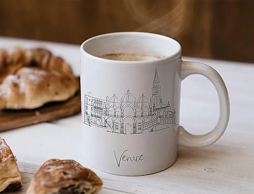 Miniatura 4 de Regalos y recuerdos de Venecia Italia  Tazas de café  Regalos de graduación de Venecia para él  Vasos únicos  Taza de cerámica de 11 oz  Los mejores