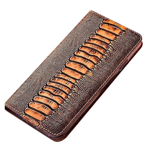 Wallet Case for iPhone 18 Pro Max/18 Pro,Handmade Genuine Leather Unique (Orange,18 Pro 6.3″)
