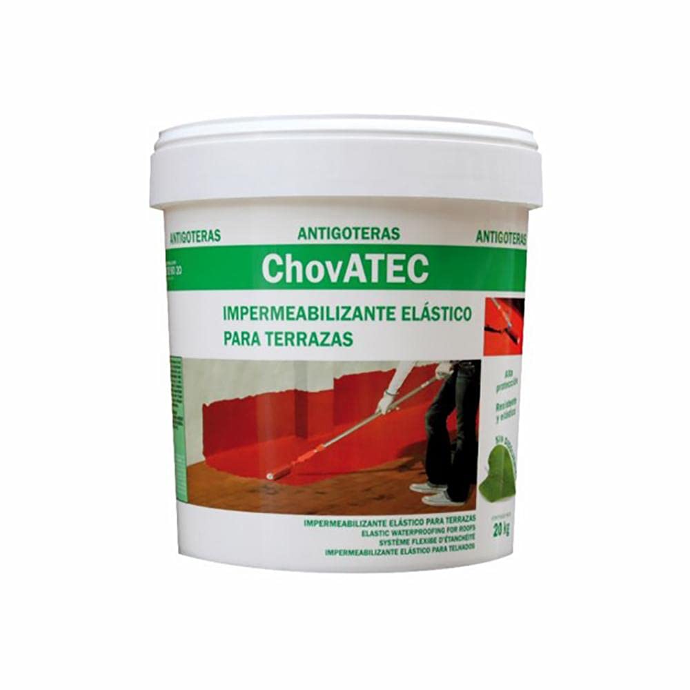 Chova Caucho Impermeabilizante Liquido Terrazas 20 Kg Chovatec 20 Kg Blanco 75246