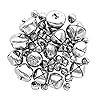 Essentials By Leisure Arts Jingle Bells Assorted Sizes Silver 43pc - Silver Craft Bells in 3 Sizes for Holiday Ornaments, DIY Decorations, Jewelry, and Crafts #1