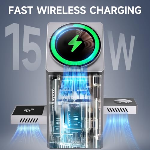 LOBKIN 3 in 1 Wireless Charging Station for Apple Multiple Devices - image 2