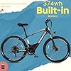 Electric Mountain Bike for Adults 26" Step-Thru/Over Ebike for Men Women with 350W Motor, 36V 10Ah Built-in Battery, 4 Riding Modes & 40Miles 20MPH #4