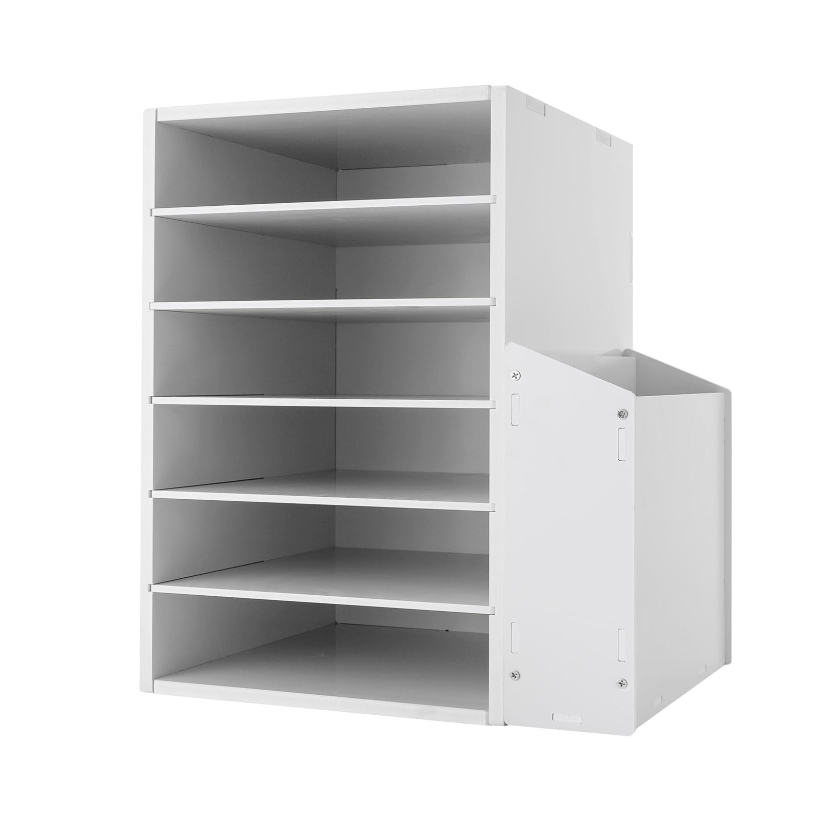 Organizer da scrivania, con 6 scomparti, pannello in PVC, spessore 10 mm, per ufficio, casa, scuola