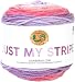 Lion Brand Yarn 502-612 Just My Stripe Yarn, One Size, Plum