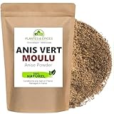 Plantes & Epices - Anis Vert Moulu Poudre sans additifs 100% Naturel - Sachet Fraîcheur Biodégradable Refermable (50g)