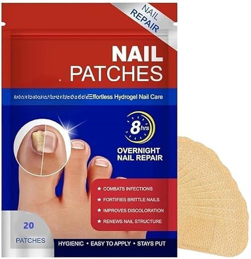 Advanced Fungal 20 Nail Patch Treatment – Powerful Antifungal Solution | Overnight Repair for Nail Fungus Damage | Targets...