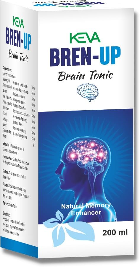 Keva Bren-up Syrup for Brain Tonic Enriched with Malkangani, Shankhpushpi in 200ml (B0CNNG87LF) Amazon Price History, Amazon Price Tracker