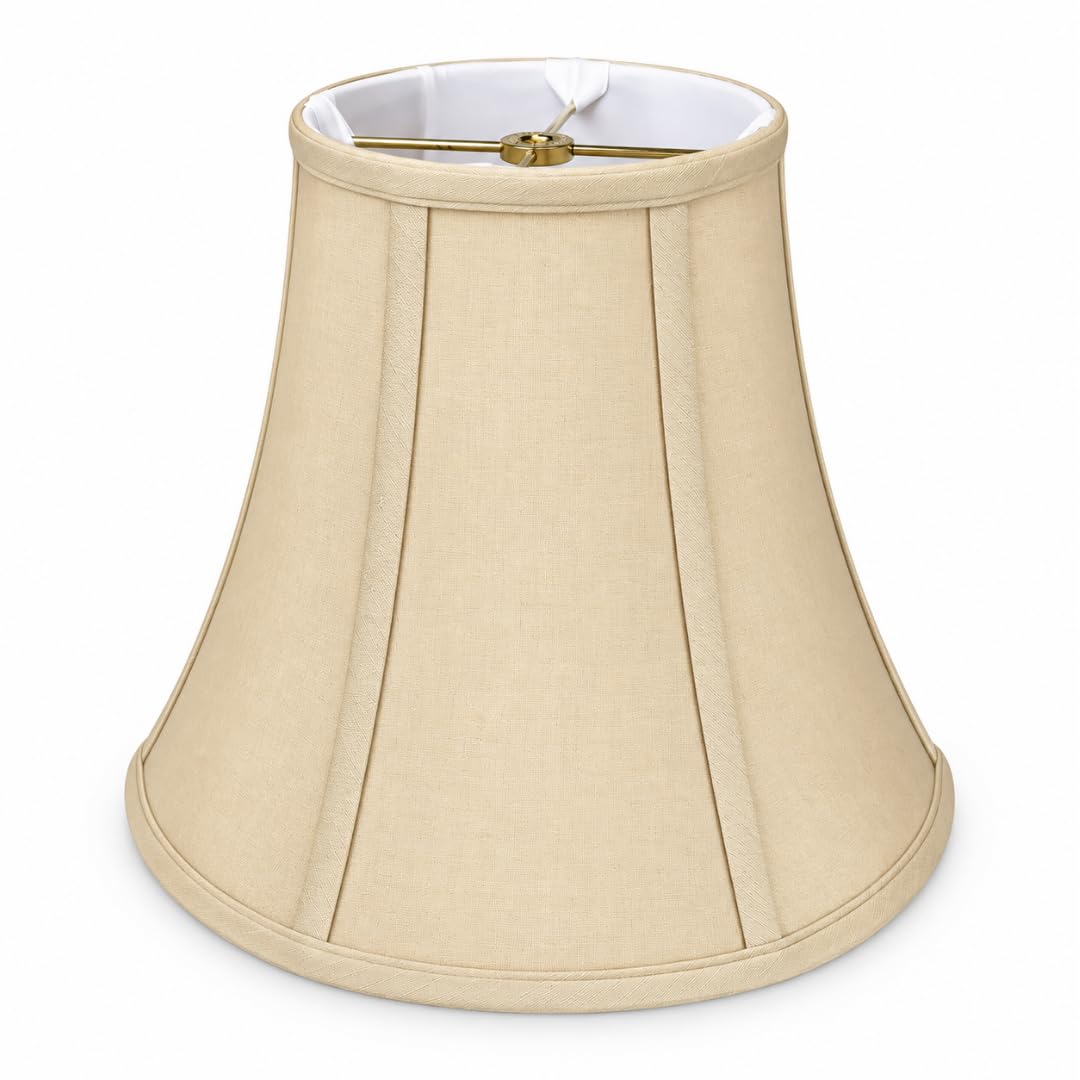 Royal Designs, Inc. BSO-704-18BG True Bell Basic Lamp Shade, 9 x 18 x 13.6, Beige