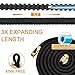 FANHAO Expandable Garden Hose with 100% Heavy Duty Metal Garden Hose Nozzle, Leakproof Lightweight Expanding Garden Water Hose with 3/4