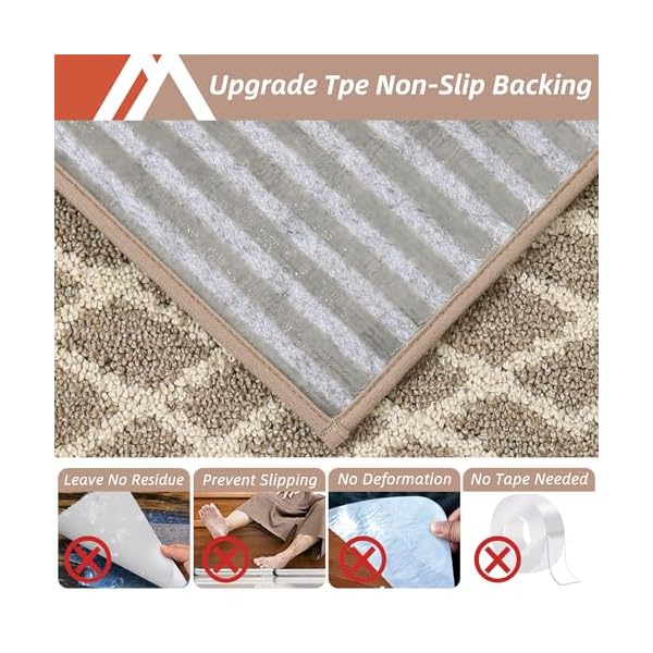 Cosy homeer soft stair treads 15pcs non slip carpet mat 28inx9in indoor stair runners for wooden stepsstair rugs for kids and dogs 100 polyester tpe backing beigerhombus  urban country home decor