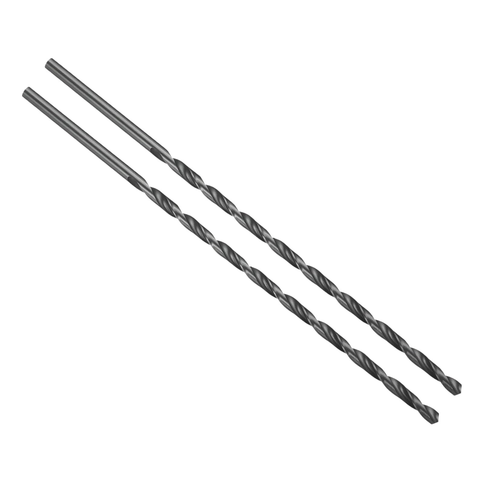 PATIKIL 6.5mm Drill Bit, 250mm Extra Long Straight Shank M2 High-Speed Steel 135° Nitriding Black for Stainless Steel Hard Metal — image 1
