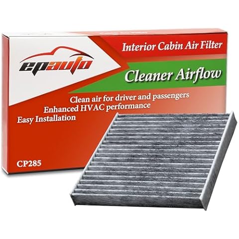EPAuto CP285 (CF10285) Premium Cabin Air Filter includes Activated Carbon Cover