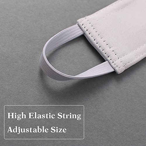 Image of PONY DANCE Baby Door Latch Cover Closer - Nursery Door Silencer with Strong Elastic Straps, Thick Solid Cushion for Noise Reduction, Prevents Slamming, 3 Pieces, 4W x 2L Inches, Greyish White