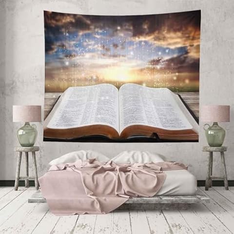 BULOR Holy Bible Tapestry 60x40inch Cover