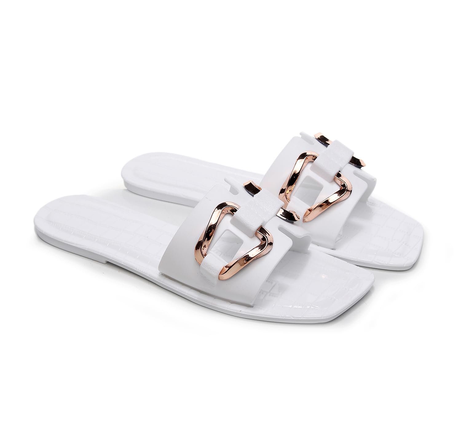 JIOMIJIOMIJelly Sandals for Women Flat Slides Jellies Shoes Pool Slippers Bathroom Summer Size 11 Ladies Non Slip Plastic Dress Comfortable Slip On Beach Open Toe Quick Drying Soft