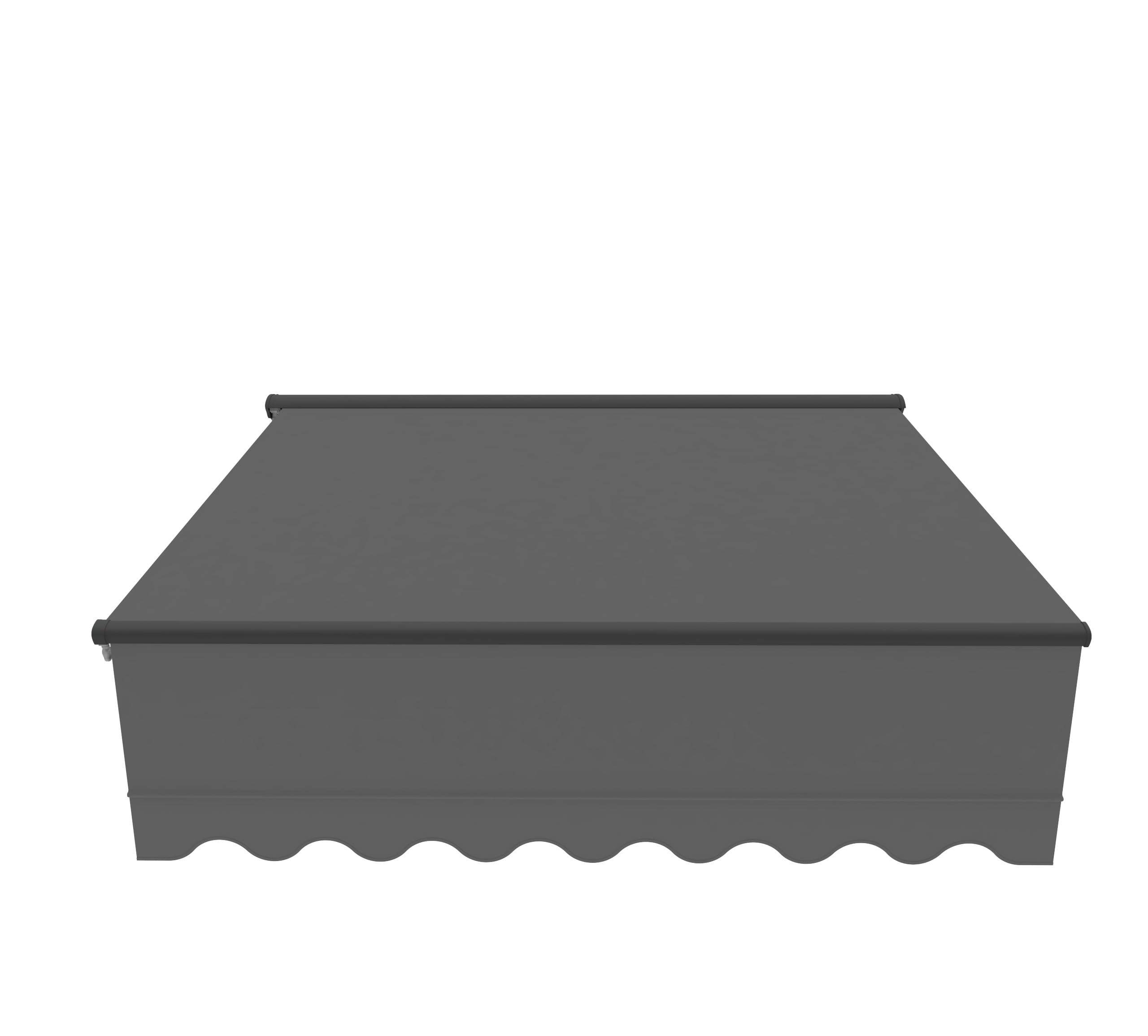 Canopée Store Banne Motorisé Gris Semi Coffre 4 x 3m Sombra – Store pour Terrasse, Balcon & Jardin – Aluminium et Polyester 280 g/m²
