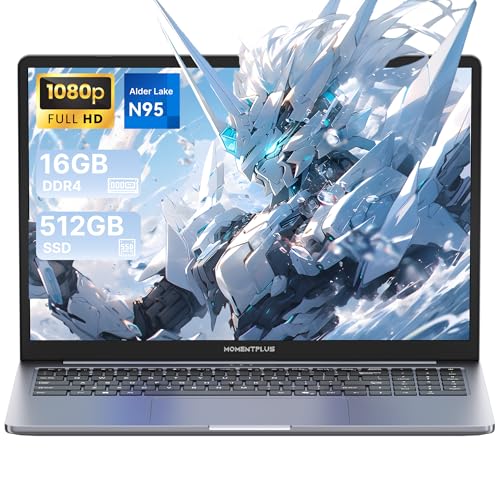 【Processore N95 di 12a Generazione】MOMENTPLUS PC Portatile è dotato di un processore quad-core Alder Lake N95 di 12a generazione (fino a 3,40GHz),che supera significativamente i processori N3095 / N5105 / N5100.Gestisce facilmente software per ufficio,navigazione web,videoconferenze e intrattenimento quotidiano, offrendo un'esperienza fluida e senza ritardi.