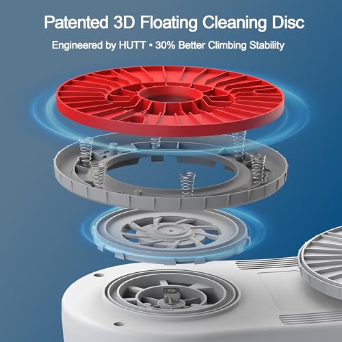 HUTT C6 Robot Window Cleaners with Auto Water Spray, Electric Smart Glass Cleaning Robotic via...