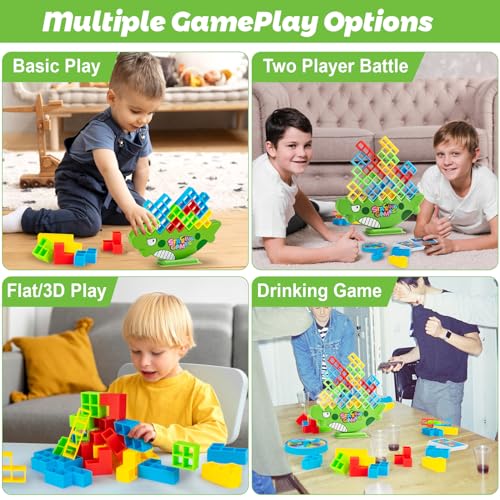 Toymni 48 Pcs Tetra Tower Game Balance Stacking Blocks thumb #5