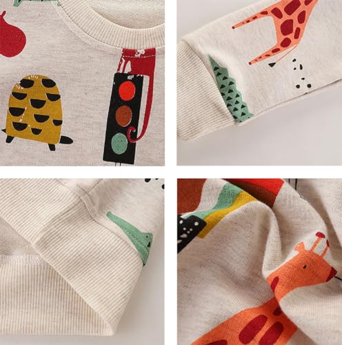 Boys Sweatshirts Long Sleeve Sweatshirts T-shirts Crew Neck Cotton Casual Sweatshirts Cartoon Tops for Boys-224