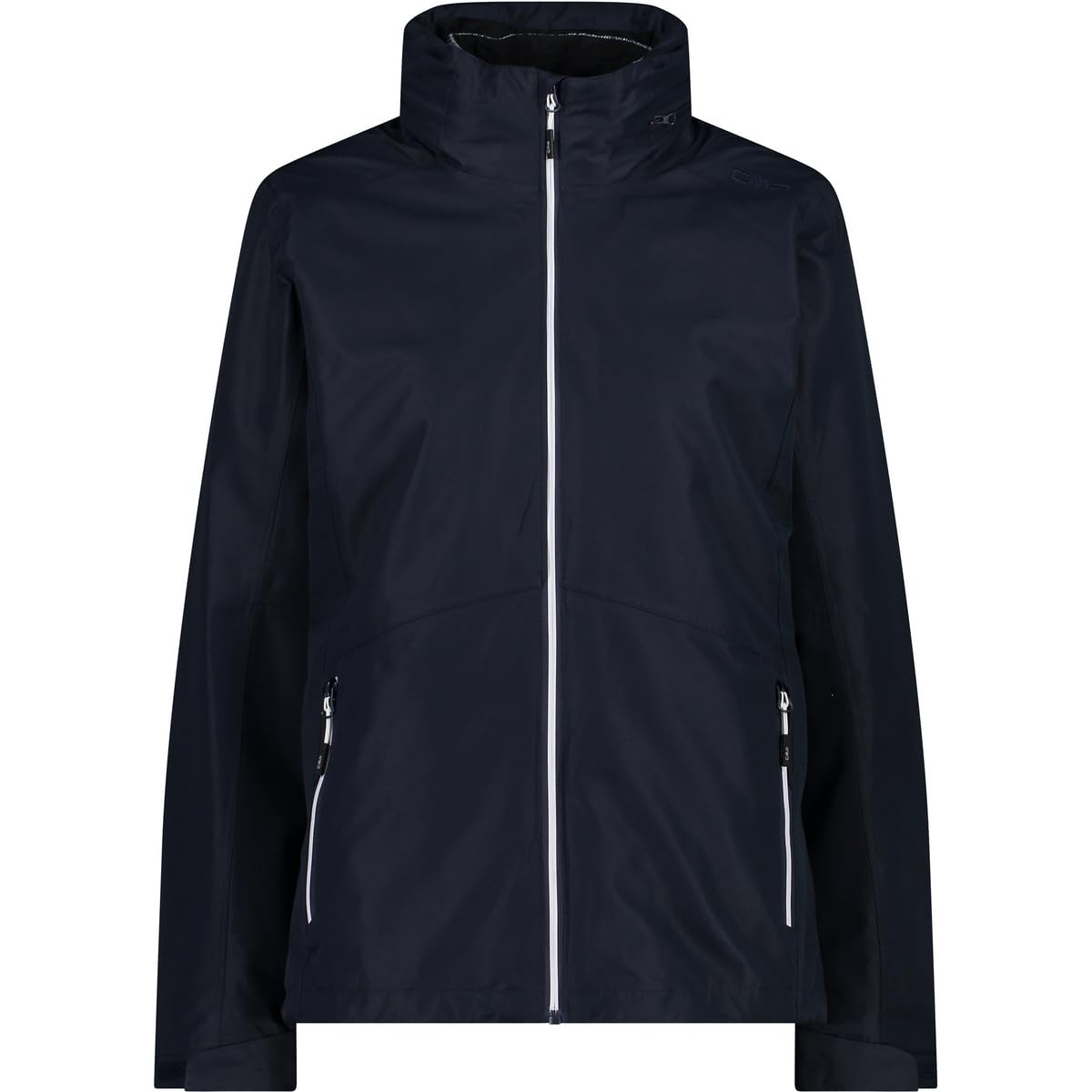 CMP - Woman Jacket Zip Hood Detachble Inn.Jacket, Black Blue, M