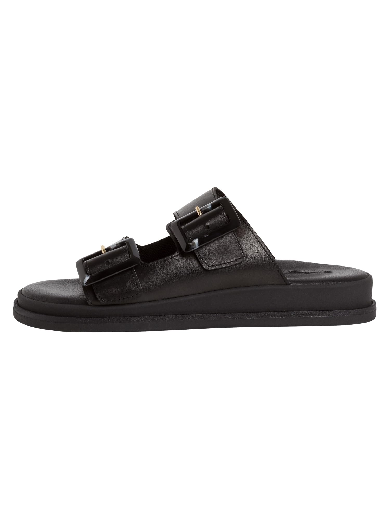 tamaris Damskie Klapki czarny TAMARIS-1-27207-42 003 BLACK LEATHER