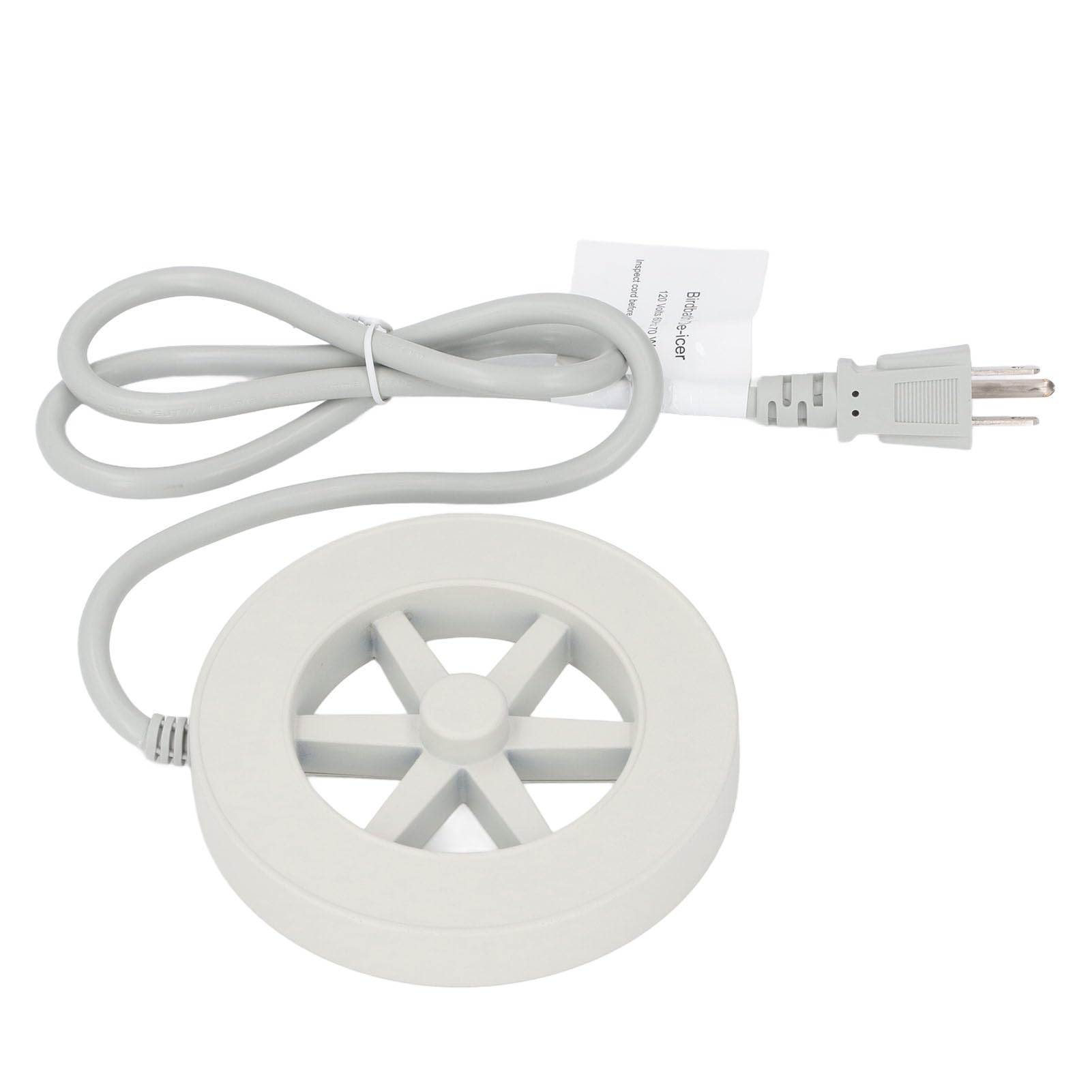 Srliya Bird Bath Deicer 70W Thermostatic Control Aluminum Plug and Play Winter Bird Bath Heater